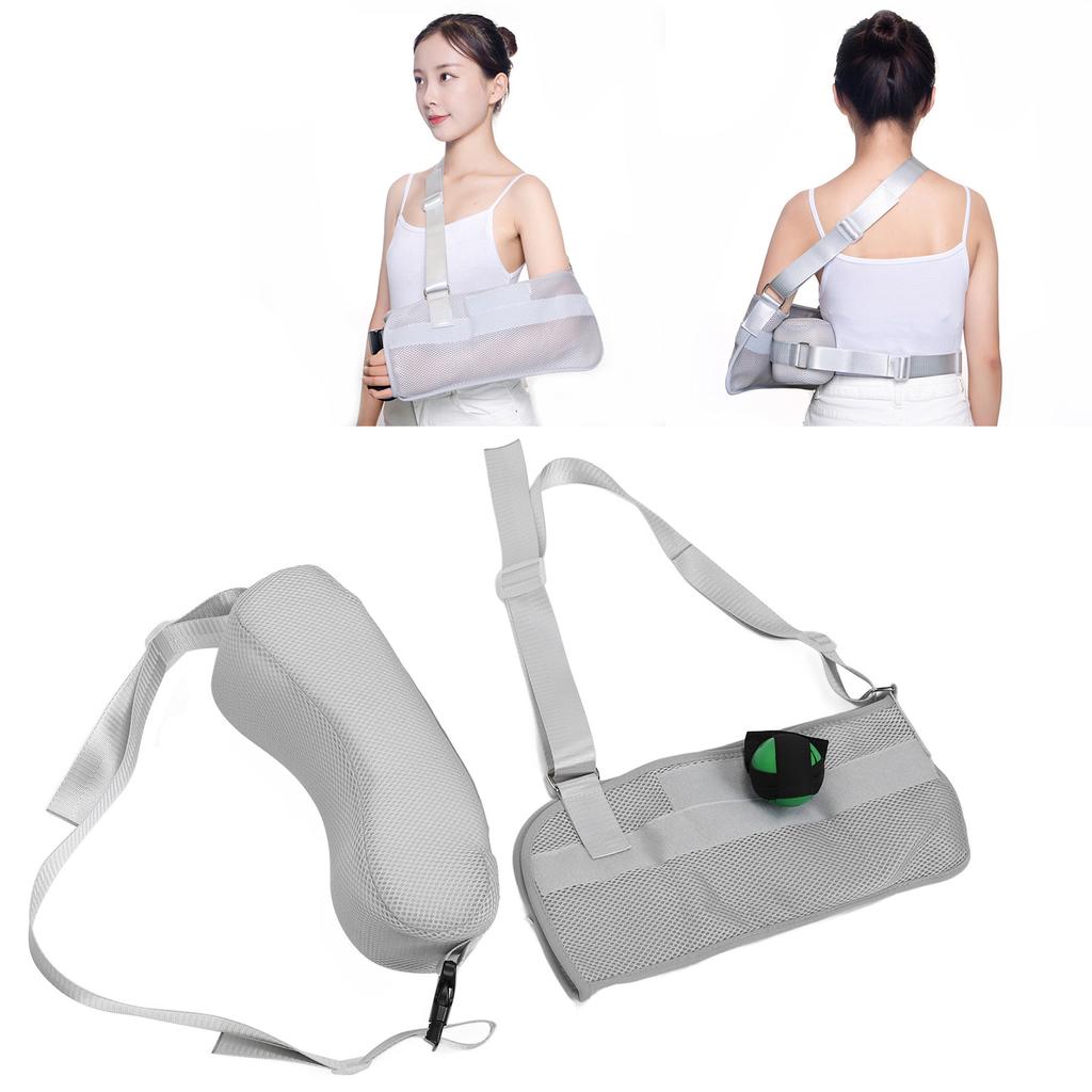 Shoulder Abduction Sling Removable Breathable Pain Relief Support Arm Pillow Sling for Dislocation Injury