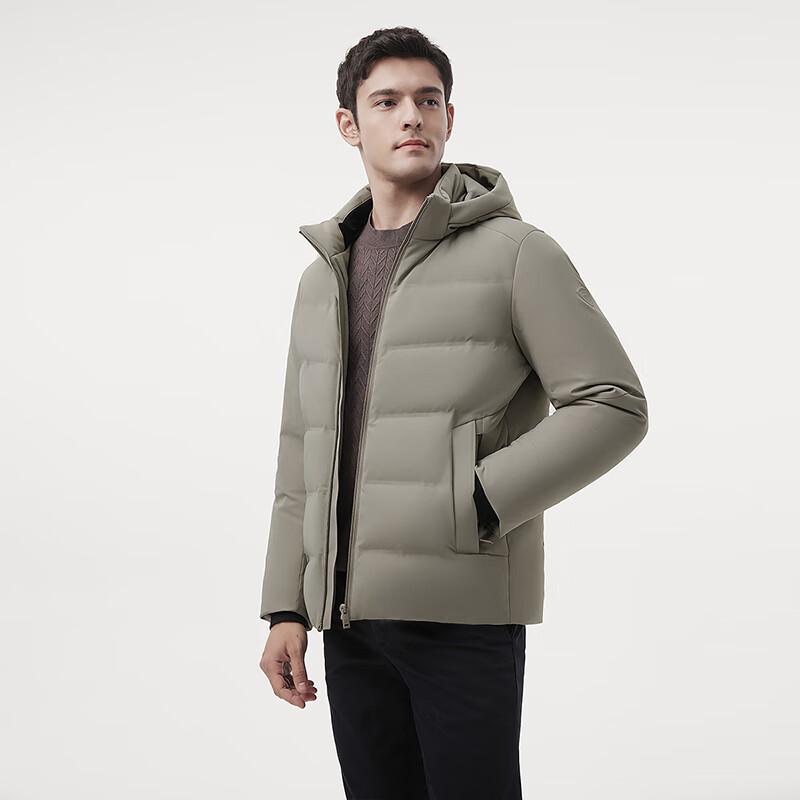 Tanboer Men's Hooded Business Casual Short Down Jacket TAF510351A