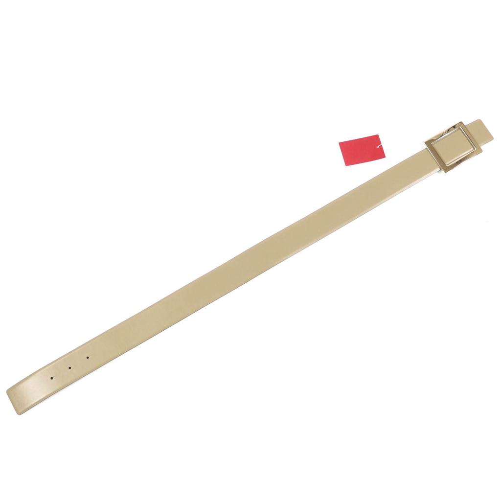 Excellent ROGER VIVIER belt logo buckle leather beige leather Women Used