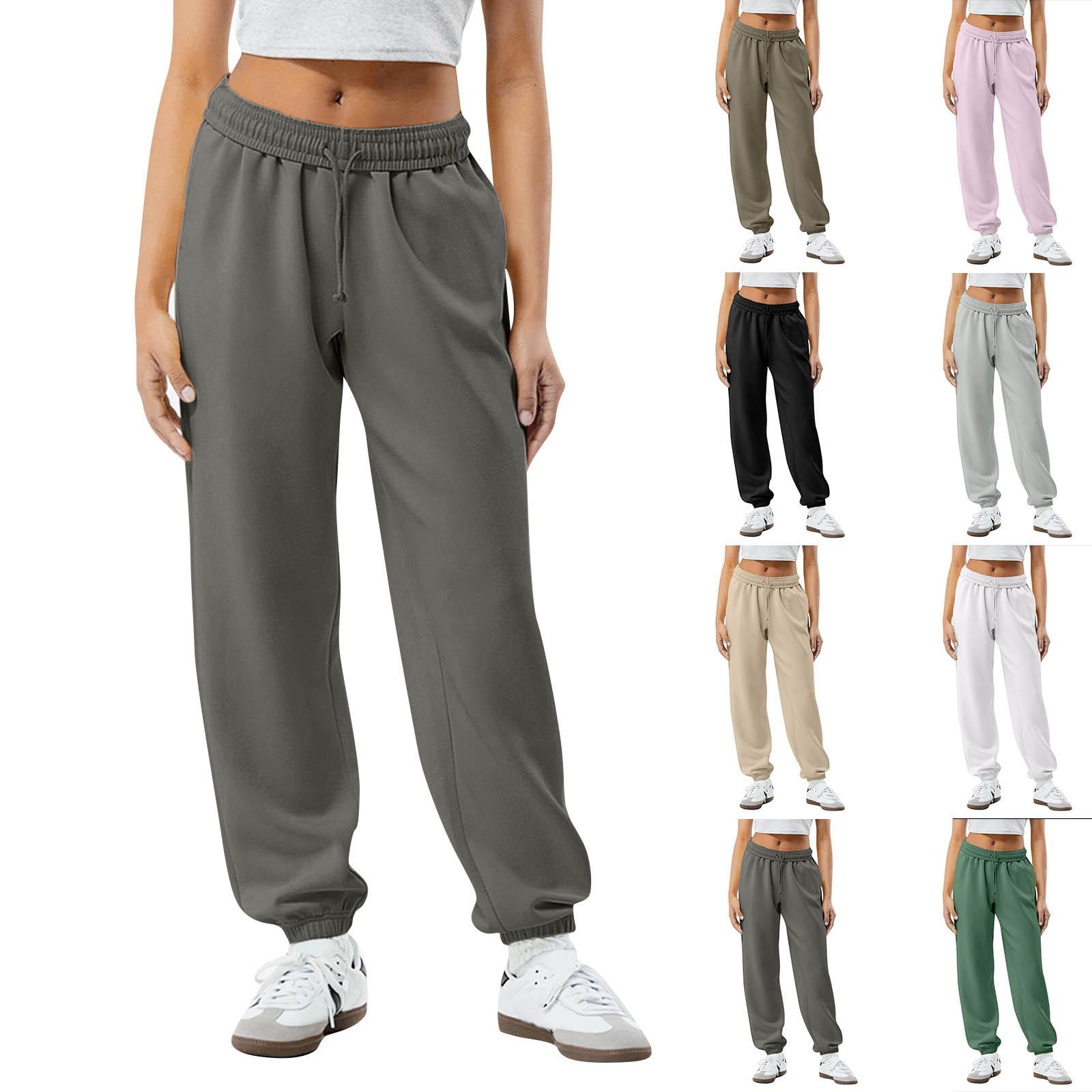 

Женские спортивные брюки комбинезоны свободные спортивные брюки для бега с карманами осенние повседневные модные брюки спортивные штаны женские мешковатые