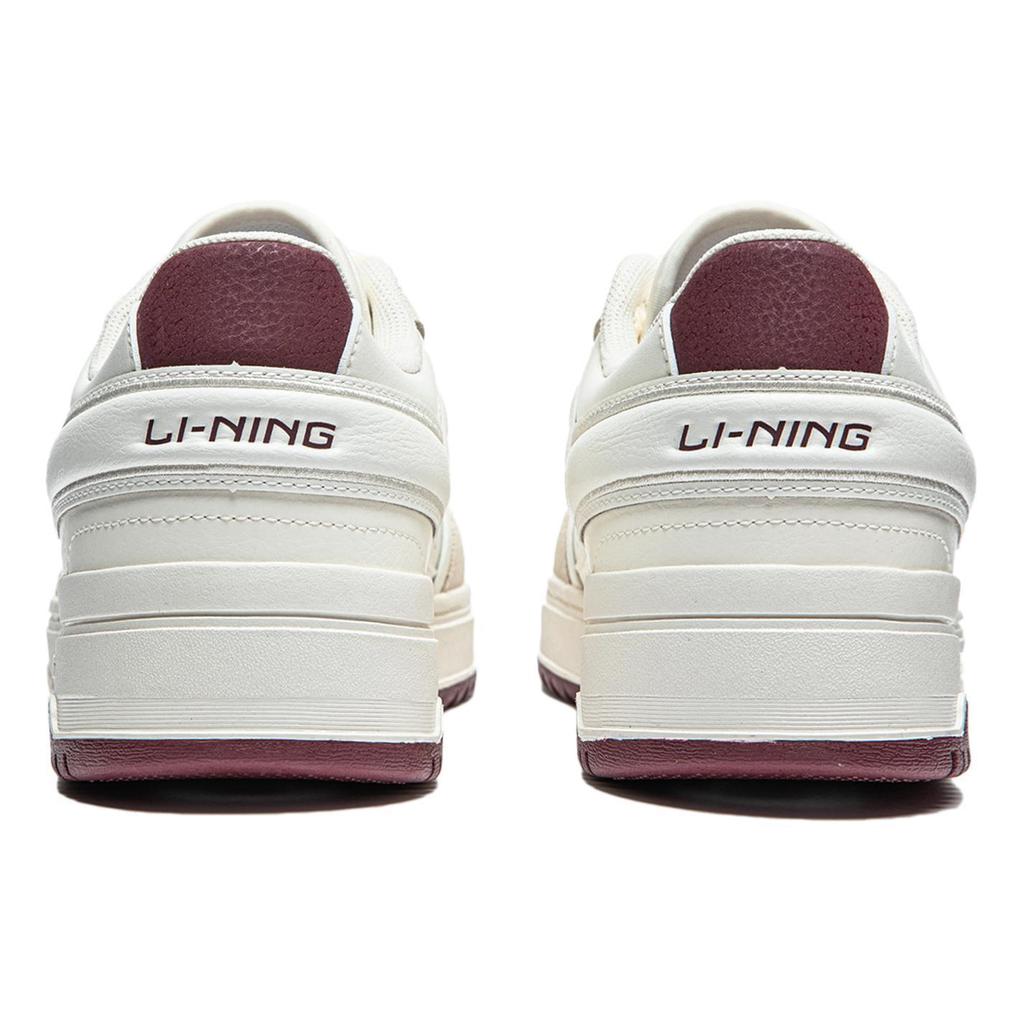 Li Ning Tianji 2.0 Slip Resistant, Abrasion Resistant, Lightweight, Breathable Low top Skateboard Shoes Men's White Red AGCU193-6
