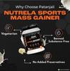Nutrela Sports Mass Gainer 1KG Vanilla Ice Cream Protein Powder for Muscle Growth and Fitness