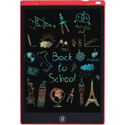 LCD Writing Tablet for Kids - FEBEST - ZXLCD-12-Red - 12 Inch - Red - Anti-glare Color Screen