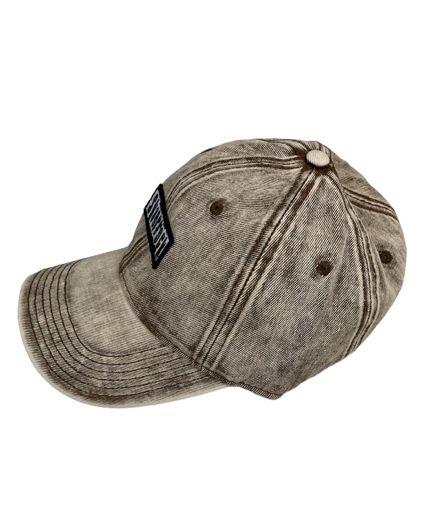 SK8ER ROCK Dirty Pigment Ball Cap Brown