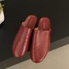 Fashion Bailamos New Brand Women Slipper Fashion Round Toe Slip On Mules Shoes Soft Flat Heel Outdoor Casual Slides Mules Shoes