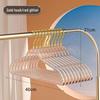 Stylish Non-slip Hangers with Gold Hooks and Red Glitter