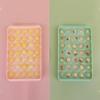 35 Holes Silicone Ice Cube Mold Heart Shape Ice Tray Frozen Ice Mold Ice Box With Lid Kitchen Tools Accessories