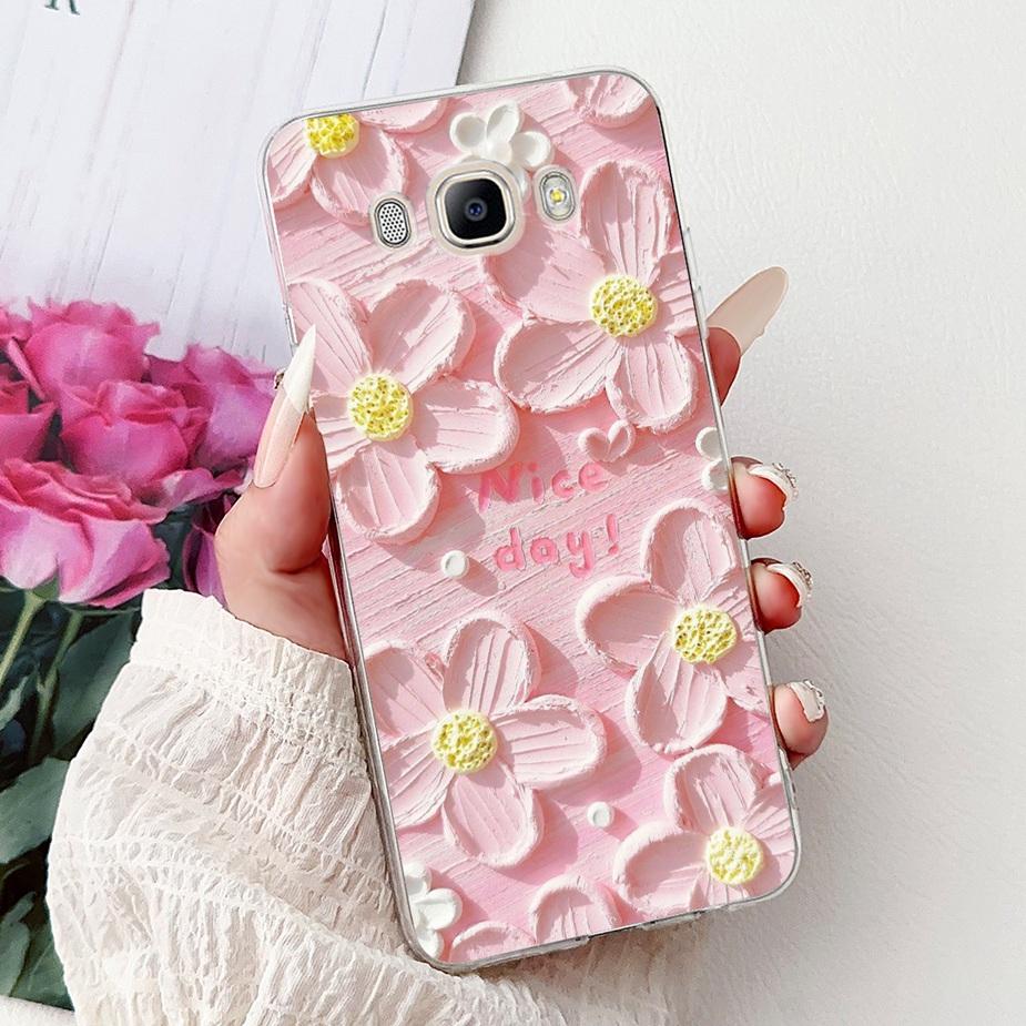 For Samsung Galaxy J5 2016 Case SM-J510F New Luxury Painted Cover Soft Silicone Phone Case For Samsung J3 J5 J7 2016 Fundas Capa