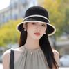 Simple Fashion Knitted Basin Hat Summer Hat Women's Sunscreen Hat Street Portable Bucket Hat Folding Sun Hat
