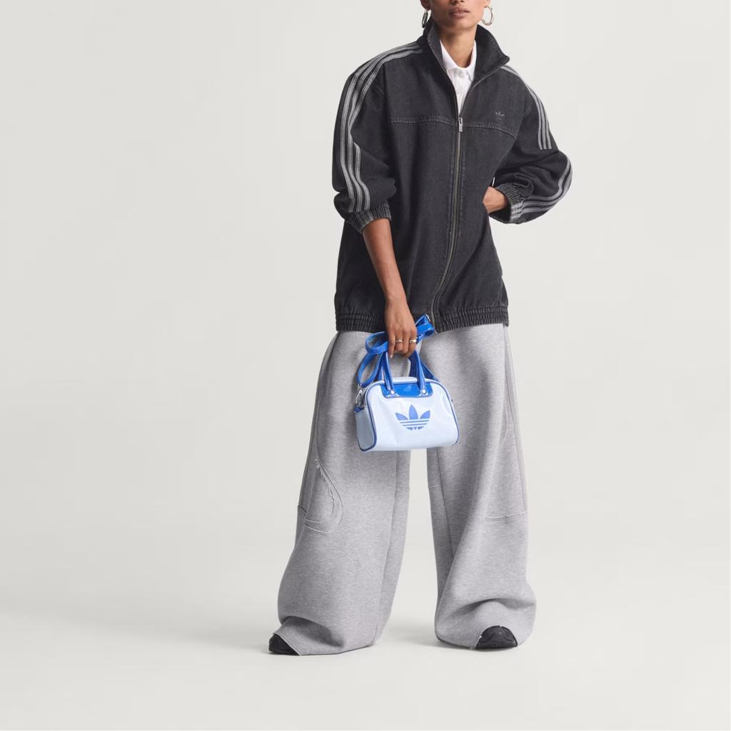 adidas Originály Firebird Pruhovaná Zipová Dlouhý Rukáv Džínová Bunda Dámské bundy KD2926