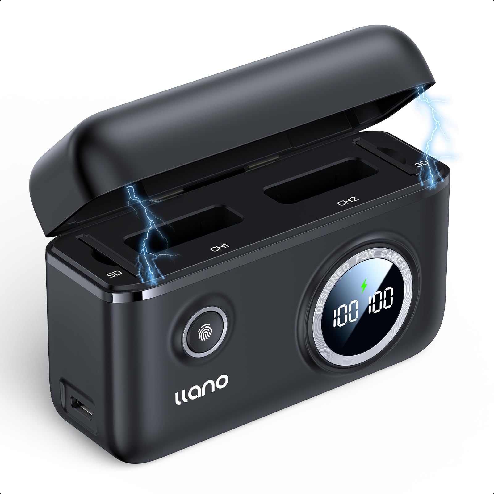 

llano PD Charger Charging 18W PD Fast LED Digital SD Card for Canon PowerShot G7 X Mark G7 G9 G9 X Mark G5 SX620 SX720 SX740 and Other Digital Cameras
