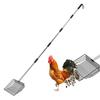 Chicken Poop Scooper 4-in-1 Poultry Litter Scoop with Handle Litter Sifting Shovel for Chicken Coop Pet Waste Cleaning