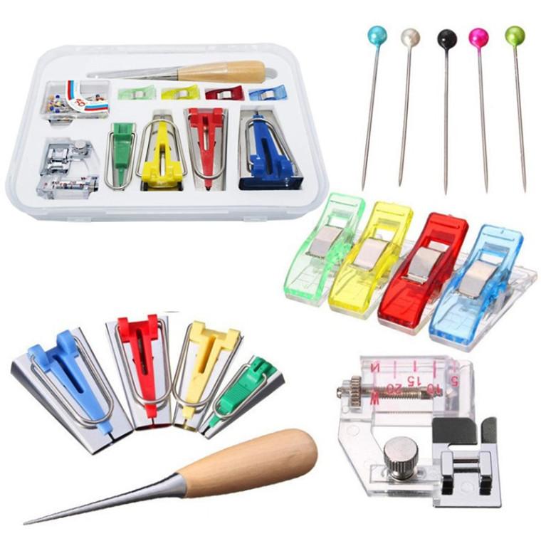1Set DIY Sewing Bias Binder Tool Set Multi Functional Quilting Binding Maker for Home Use
