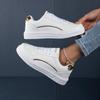 2025 Women's Versatile Plus Size Breathable Lightweight White Sneakers for Spring
