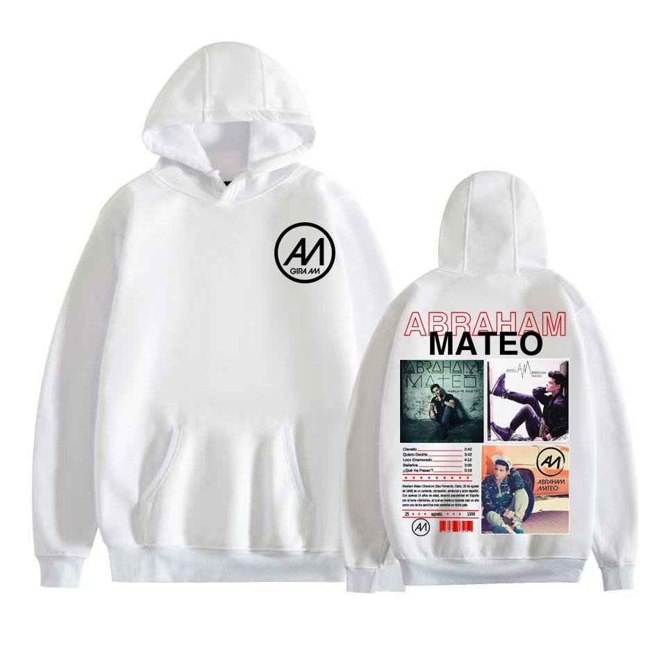 Rapper Abraham Mateo Musikalbum Grafik Hoodies Herrenbekleidung Vintage 90er Hip Hop Sweatshirts Fleece Übergroßer Hoodie Pullover