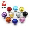 KAK 30mm Crystal Glass Knobs Cabinet Handles Colorful Crystal Ball Cupboard Pulls Drawer Knobs Kitchen Furniture Handle Hardware