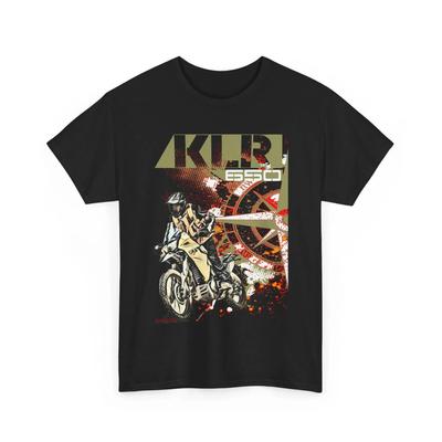 Kawasaki KLR650 Printed Cotton T-shirt 2026 New Summer Men's and Women's Harajuku Clothing Fashion Casual Motorcycle T-shirt
