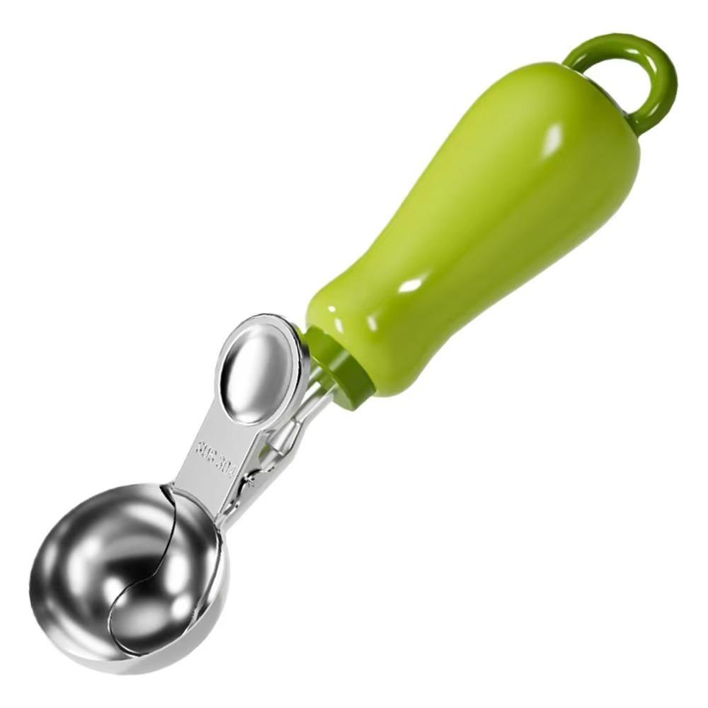 Hangable Ice Cream Scoop Stainless Steel Melon Fruit Ball Scooper Fruit Baller  Ice Cream Dispenser