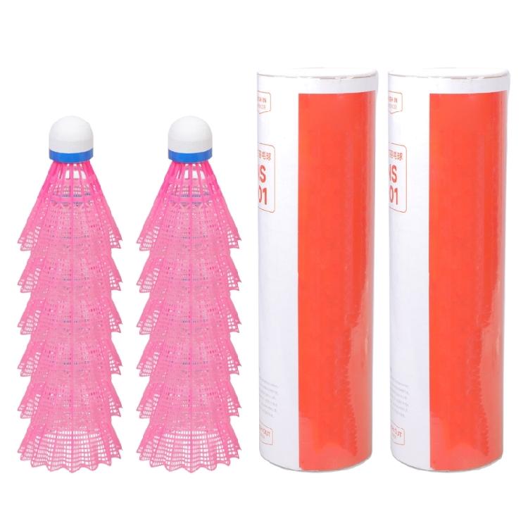 6/12pcs Nylon Badminton Shuttlecocks Light weight Training Ball Windproof Shuttlecock for Outdoor Training Sports