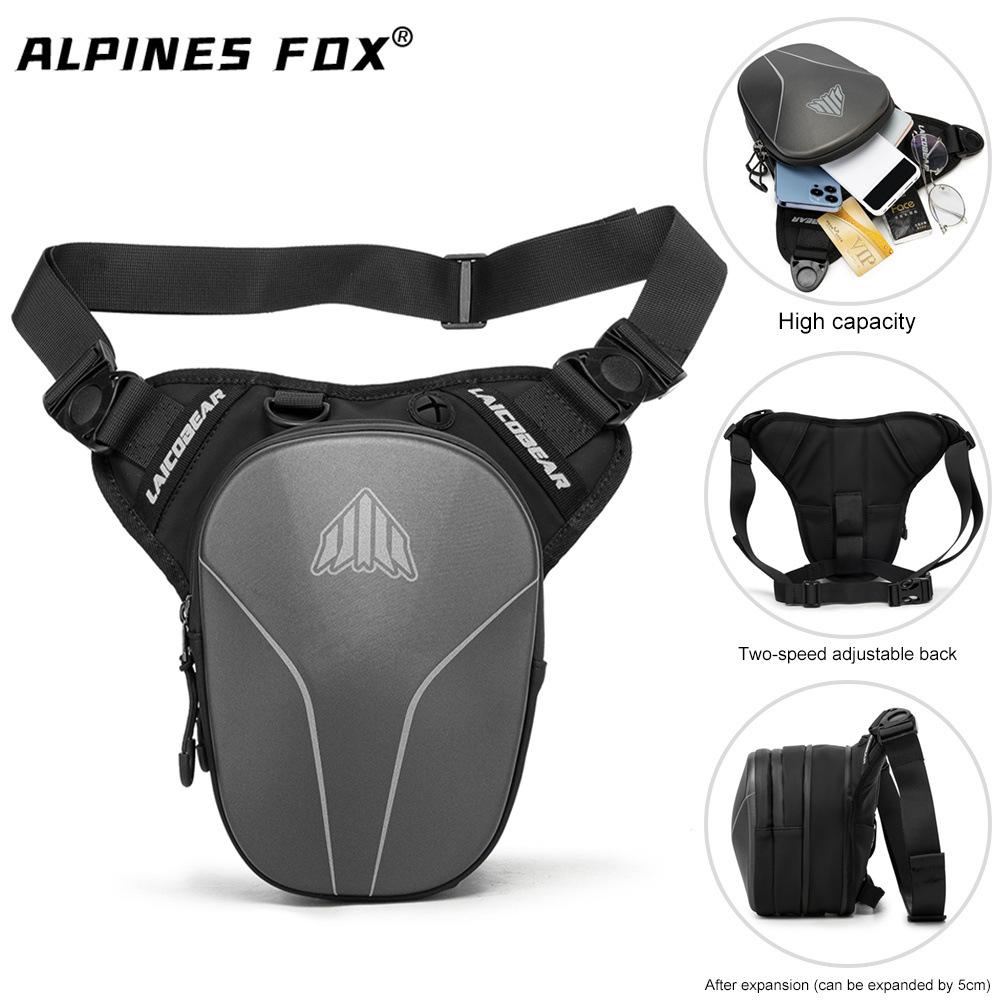 New Carbon Fiber Pattern Camouflage Motorcycle Leg Bag Reflective
