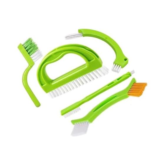 Bathroom Cleaning Brush Set of 5 Mini Hand Type Kitchen Removes Dirt with Just Water Bathtub Bathroom Washing Goods Tool Groove Set of 5