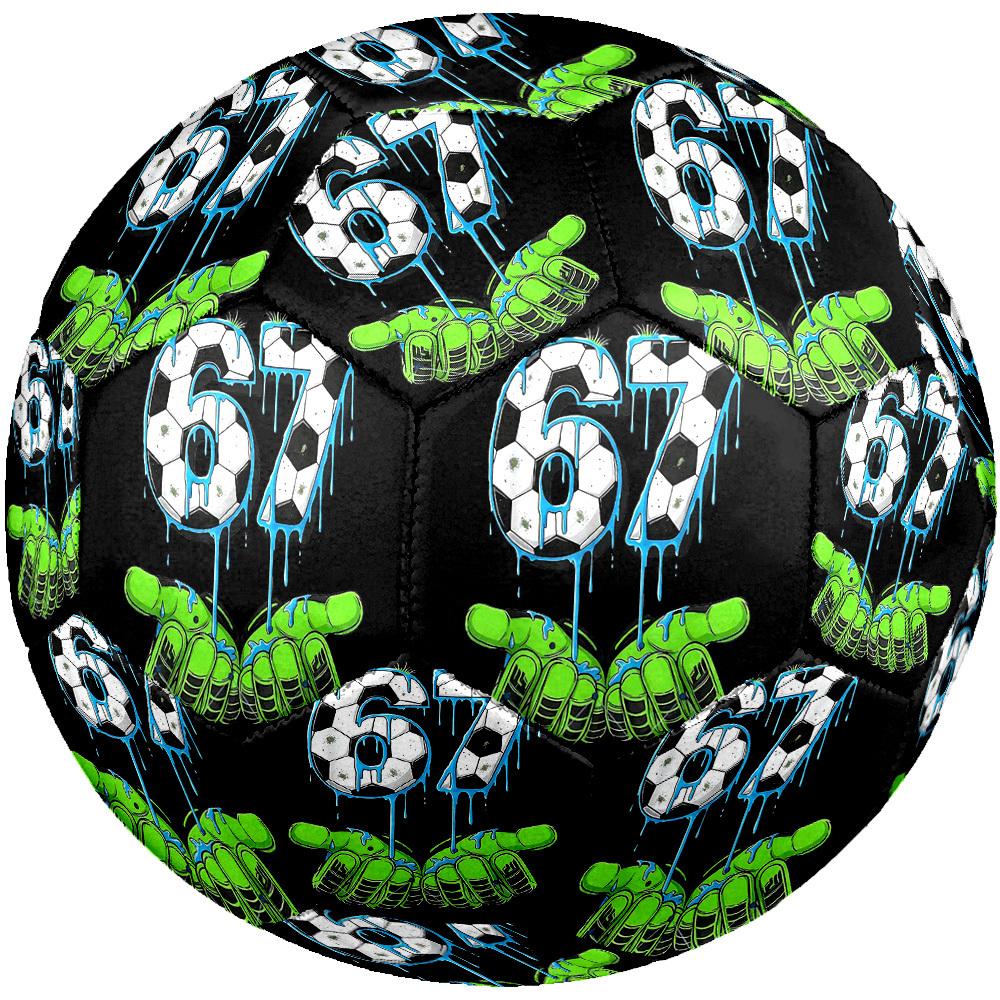1pc Soccer Gloves Art Theme Soccer Ball Football, Size 5, Lightweight PVC, Outdoor Training Soccer Ball,Gift C6550