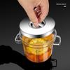 Transparent Heat-resistant Glass Pan Binaural Soup Pot Household Stew Pot Cooking Cookware Kitchen Accessories