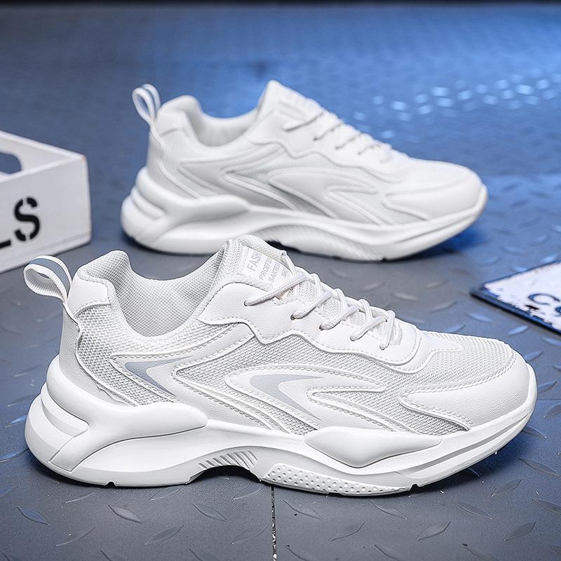 

Fashion Breathable Running Sneakers Mesh Men Casual Shoes Comfortable Men Sports Shoes Lightweight Soft Anti-slip Walking Shoes 39 белый