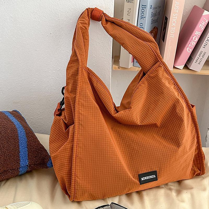 

Свободная наплечная сумка-мессенджер, модный рюкзак, женский дизайн большой вместимости, легкая, для поездок на работу, ретро-тоут оранжевый