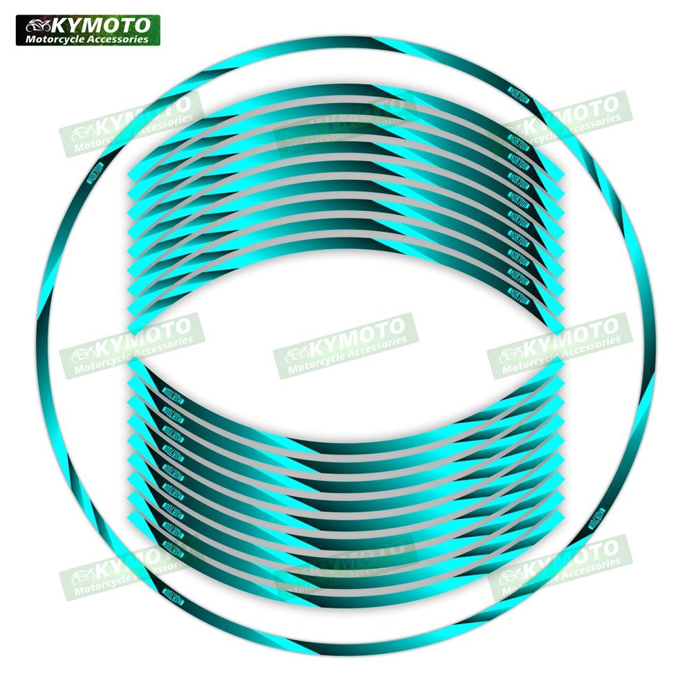For XSR700 XSR 700 motorcycle accessories 17 inch front and rear wheel decals fairing hub modified reflective stripe stickers