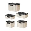 Lockable Storage Organizer Bin with Combination Lock Stackable Garage Organizer Box Privacy Container for Business Home Playroom