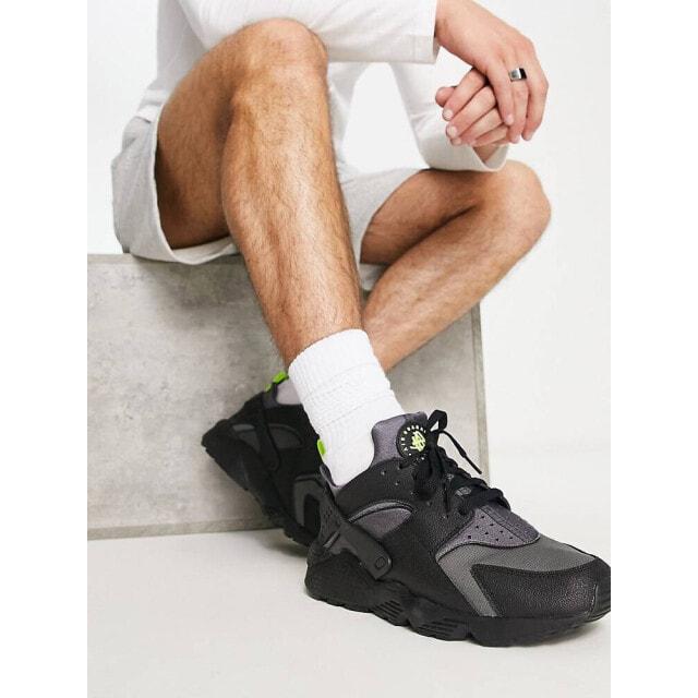 

Кроссовки Nike Air Huarache цвета серый металлик и черный