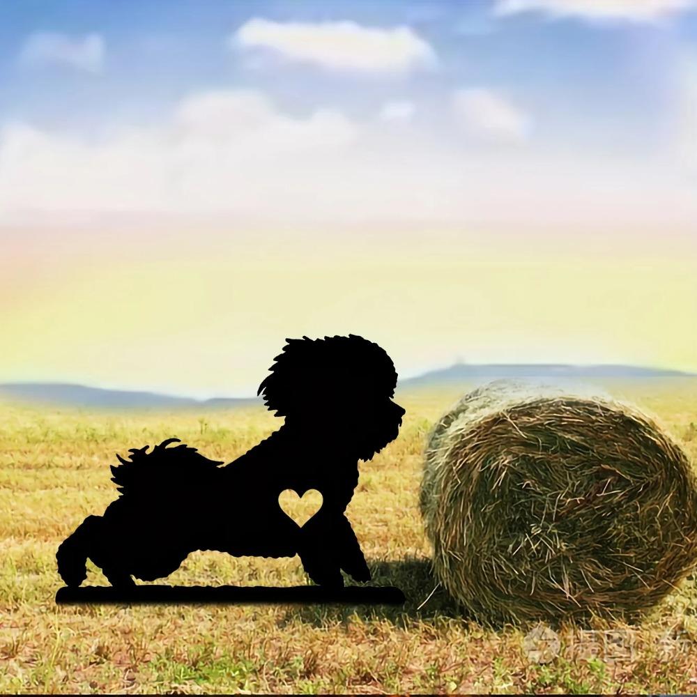 Милый маленький собачий садовый колышек — фото 7