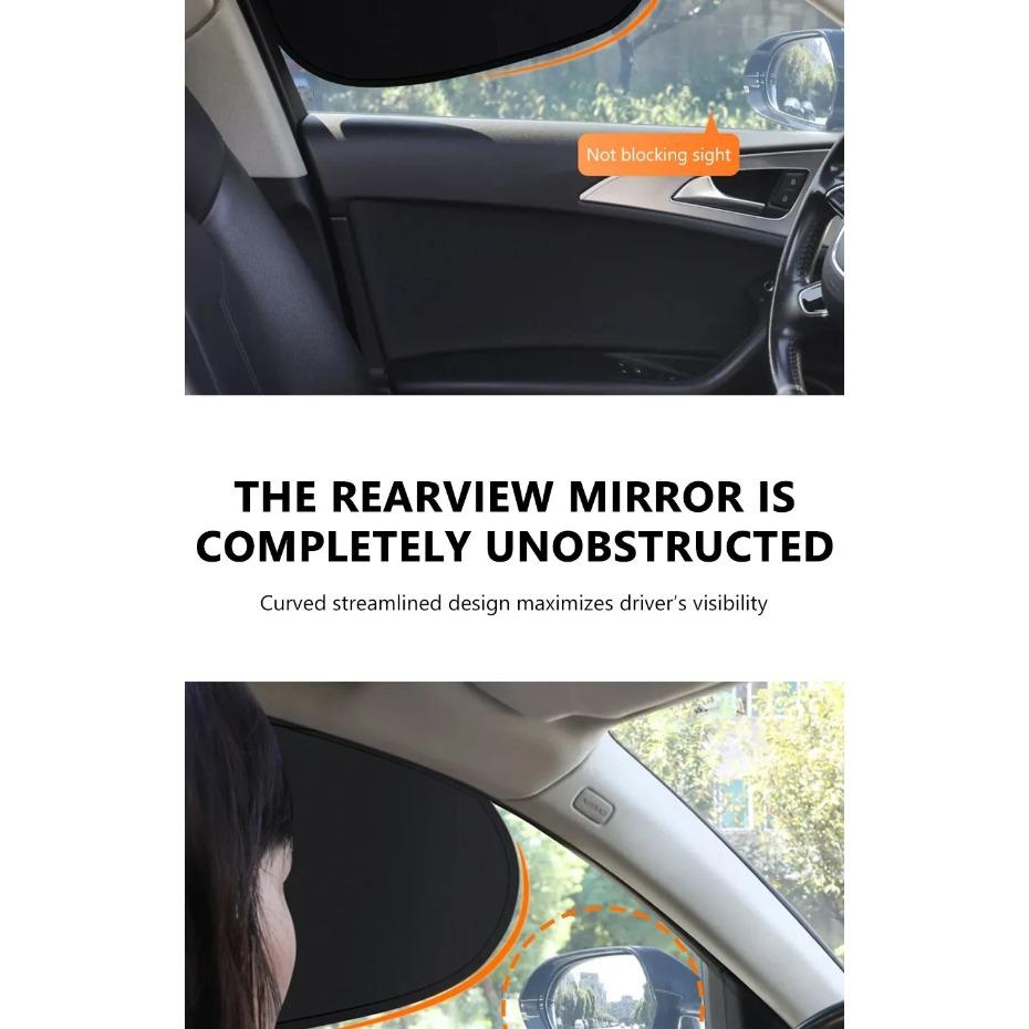 New Auto Sun Shade Cover Front Rear Side Window Shield Car Sun UV Blocking Electrostatic Sun Visor Curtains for Car Side Window