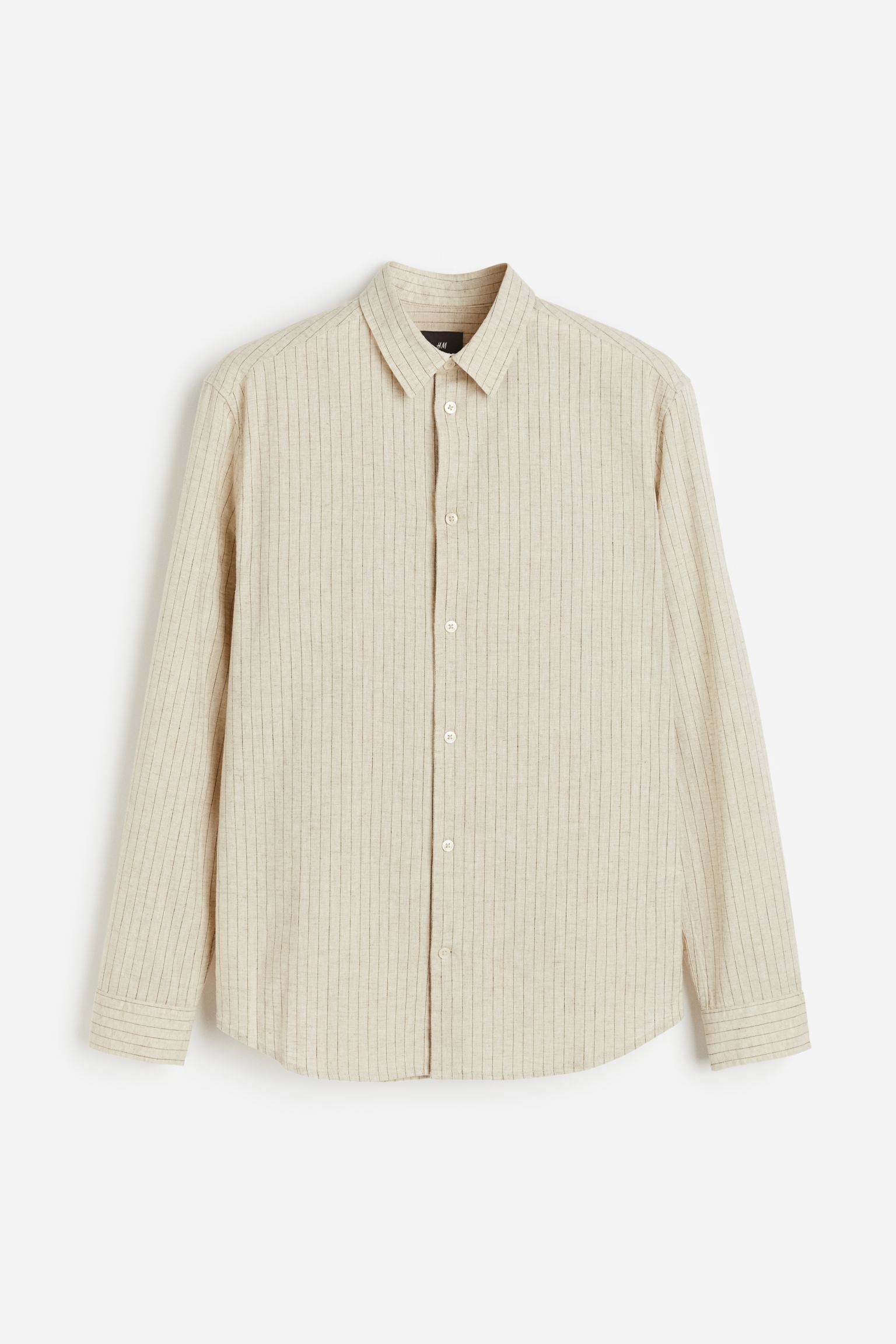 

Рубашка Regular Fit из смесового льна
