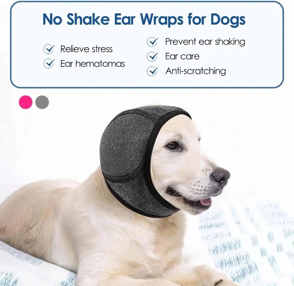 Cache-oreilles étanches pour chien pour la natation et le toilettage - Capuche apaisante à réduction de bruit pour soulager l'anxiété des animaux de compagnie et prévenir les chocs