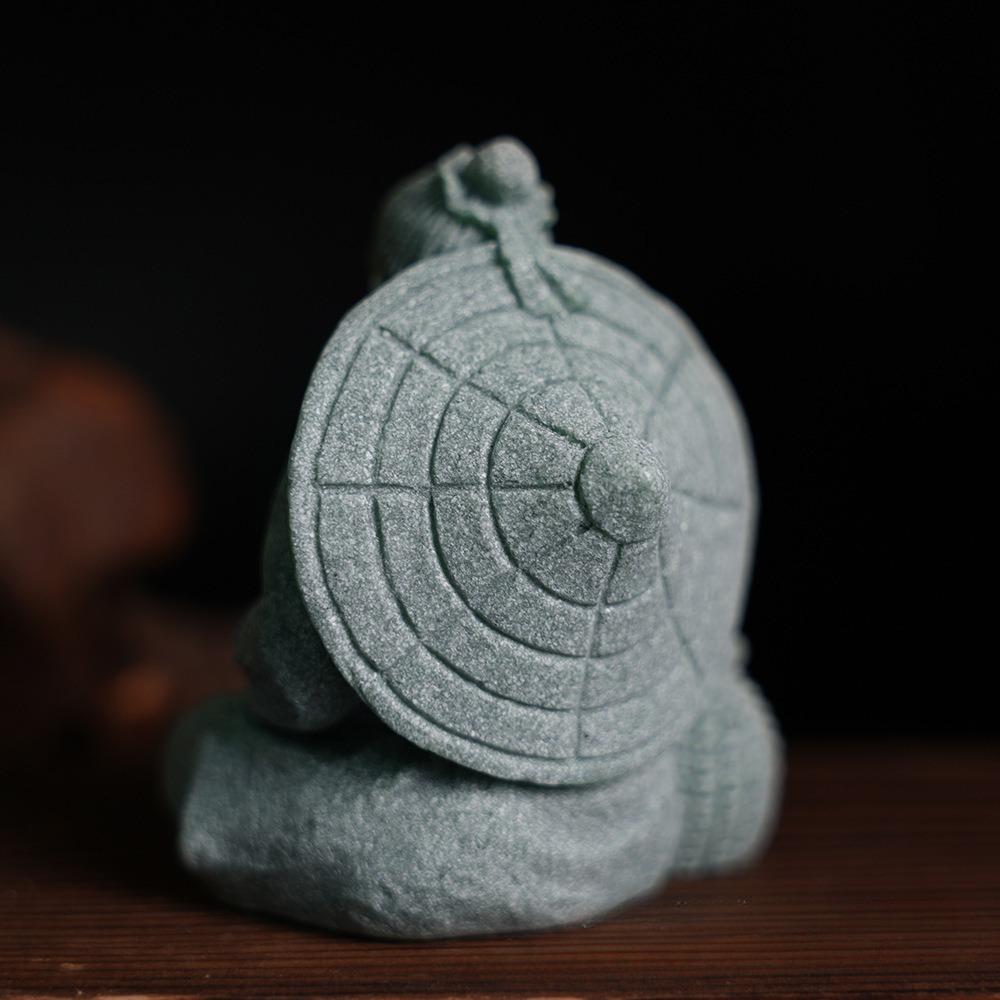 Miniature Figurine Sandstone Statue Flower Pot Decoration Artwork Landscape Home Ornament Garden Accessories for Micro Landscape