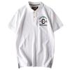 Trendy Export Tail Single Cut-off Short-Sleeved Polo Shirt with Collar