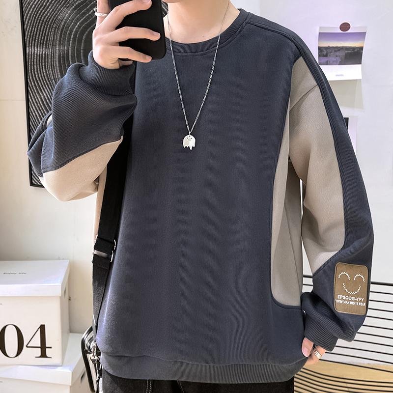 Casual Round Neck Sweater Round Neck Fashion Large Size Men's Sweater