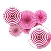 6Pcs Party Decoration Single Layer Paper Fan Flower Diy Folding Fan Flower