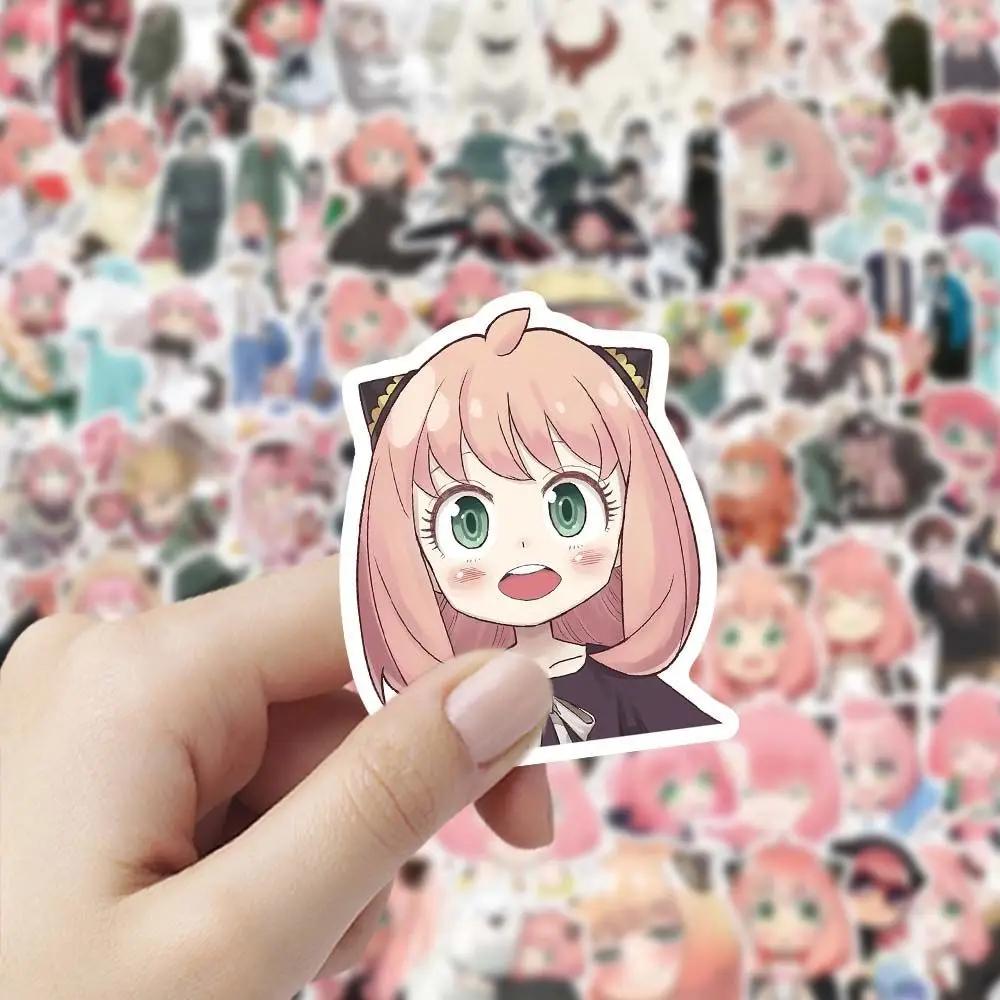 100 Pcs Spy×Family Sticker Box Set Of Cartoon Anime Doujinshi Aya-Related Accessories For Notebook, Diy Decoration Stickers