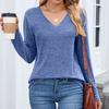 Women Tops Long Sleeve R-Neck Shirts Fall Fashion  Casual Business Tunic Blouses