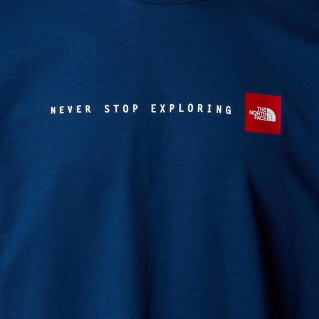 The North Face Tricou bărbătesc bleumarin Never Stop Exploring P/E
