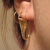 Stylish Vintage Women Carved Snake Dangle Pendant Dangle Hook Earrings Jewelry Jewelry Gift