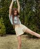 Debiweeo Pigment Banding Shorts Devi-B0099-Cream