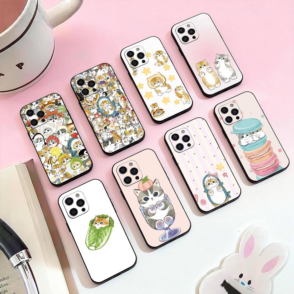 Süßes M-Mofusands C-Katze Handyhülle Silikon Weich Für IPhone 17,16,15,14,13,12,11,XS,Plus Pro Max