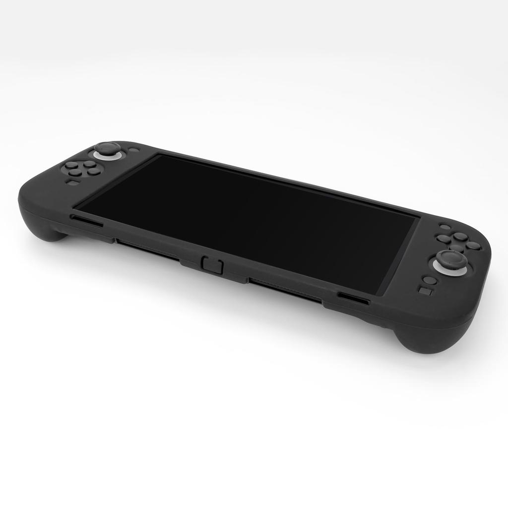 GameTech Switch 2 Compatible Console Open Silicone Fits Easy to High Comfortable to the Easy Installation and Black Cover, Design, Grip, Soft,
