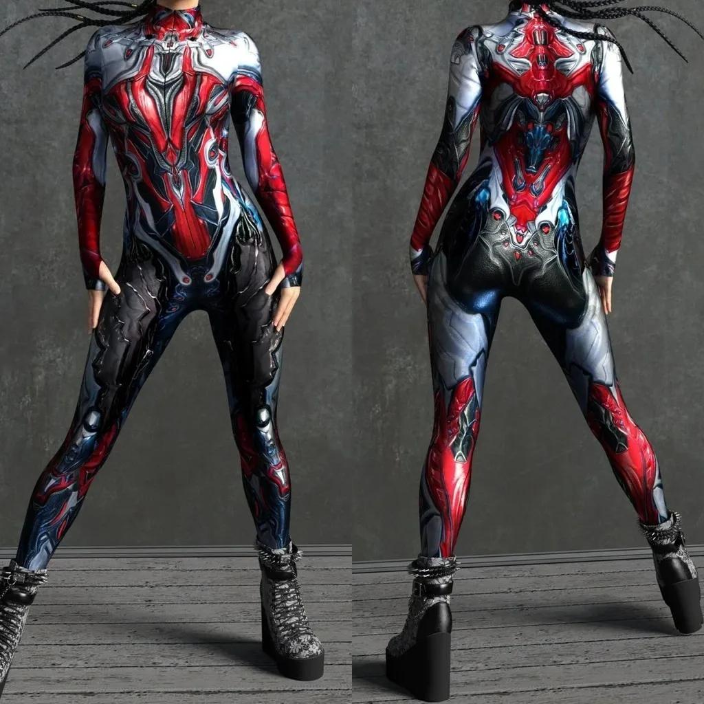 Costume de Scenă cu Imprimare Digitală 3D Adulți Evenimente de Halloween Petrecere Tematică Carnaval Costum Cosplay Joc de Rol Salopetă