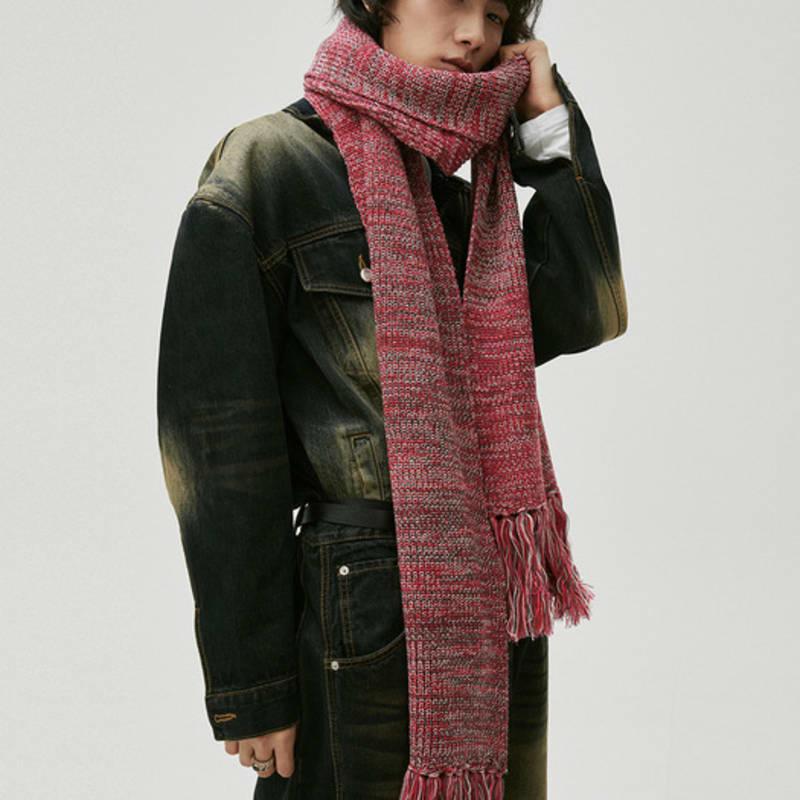 HYII Multi Color Knit Long Muffler (2 Colors)
