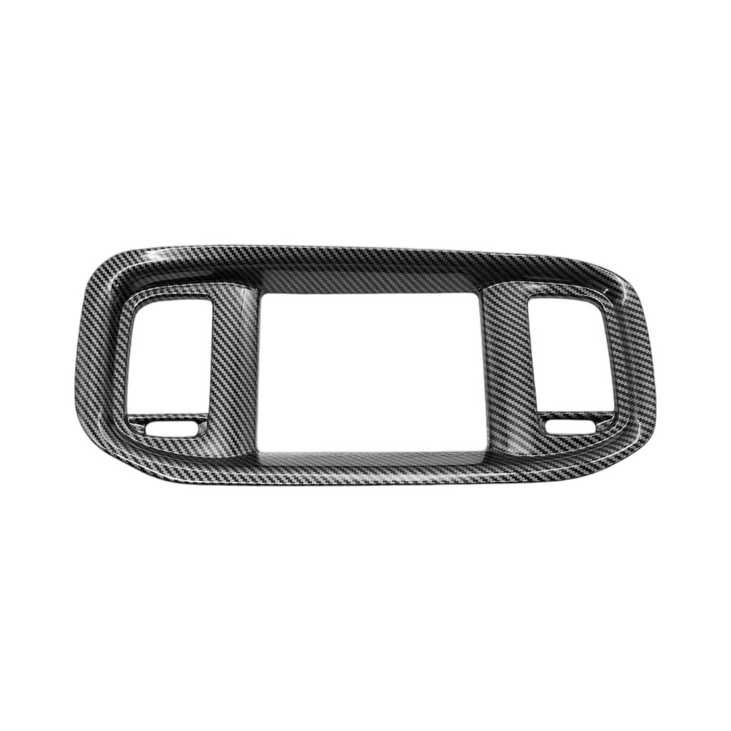 Carbon Fiber Dashboard DVD Navigation Screen Frame Cover Trim for Charger 2016-2021,Car Interior Accessories